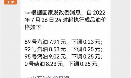 天津油价最新调整信息_天津油价 今天